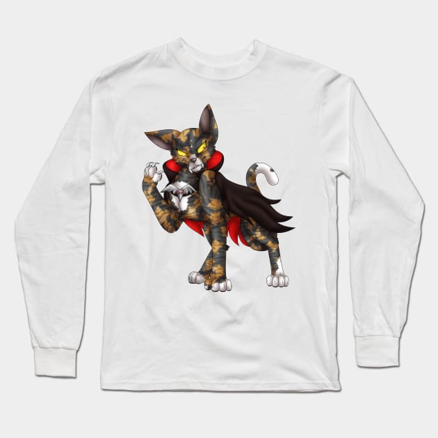 VampiCat: Tortie-Tabby Long Sleeve T-Shirt by spyroid101